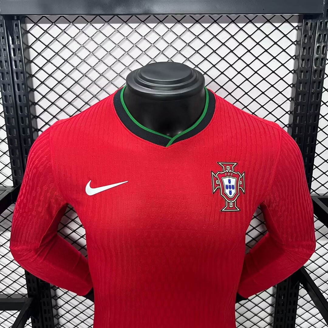 Camisa Portugal 24/25 Home Manga Longa Versão Jogador