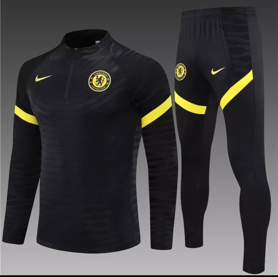 Conjunto Chelsea Preto - Treino - 2021/22