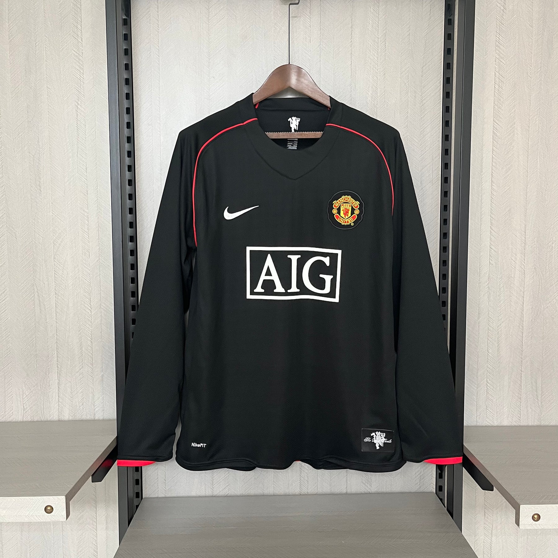 Camisa Manchester United Retrô Manga Longa 2007/08 Third