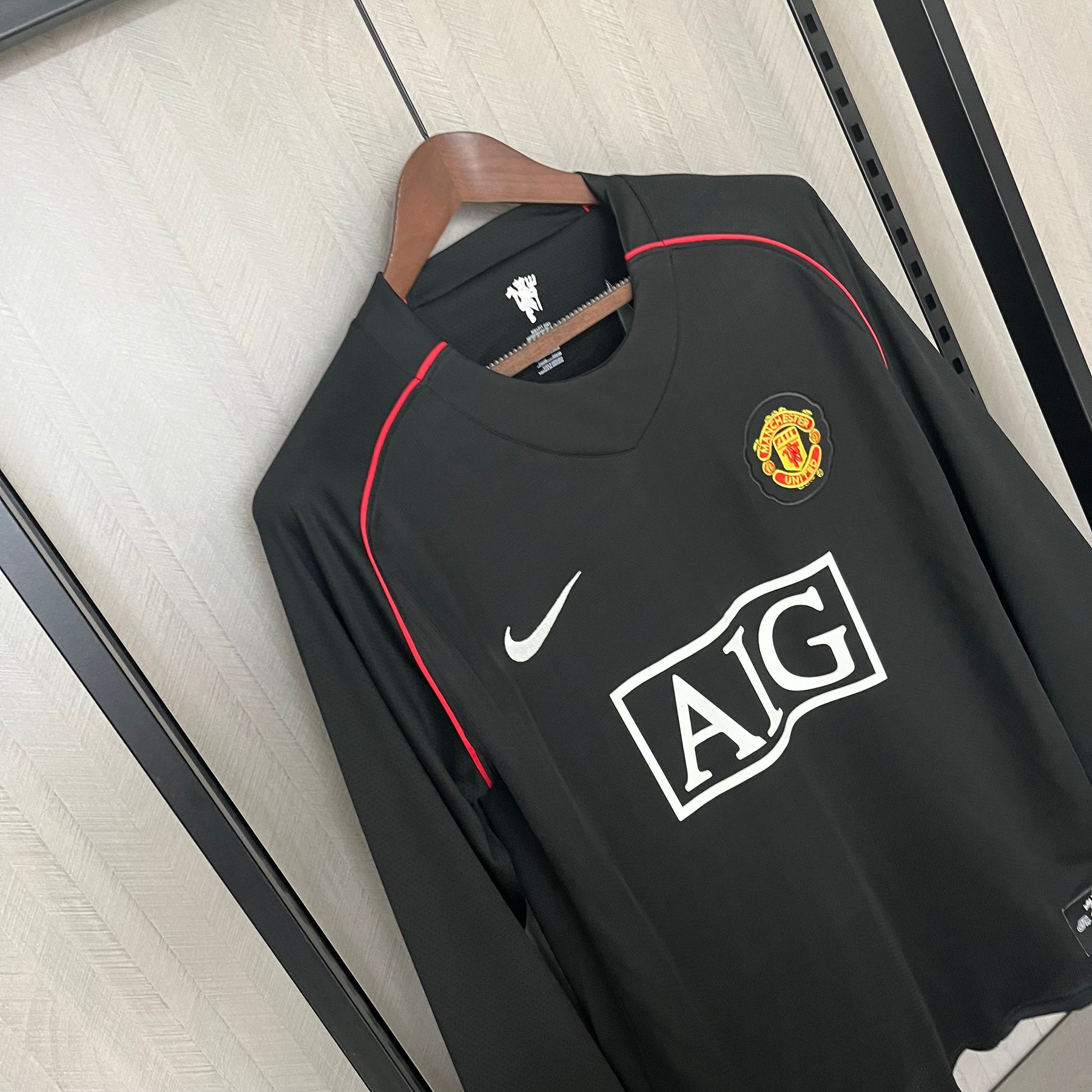 Camisa Manchester United Retrô Manga Longa 2007/08 Third