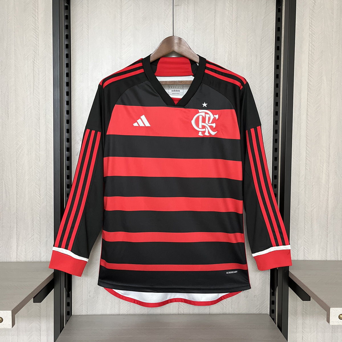 Camisa Flamengo 2024/25 Home Manga Longa