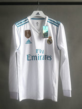 Camisa Real Madrid Retrô Manga Longa 2017/18 Home