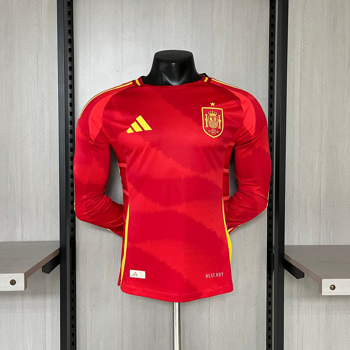 Camisa Espanha 2024/25 Home Manga Longa Versão Jogador