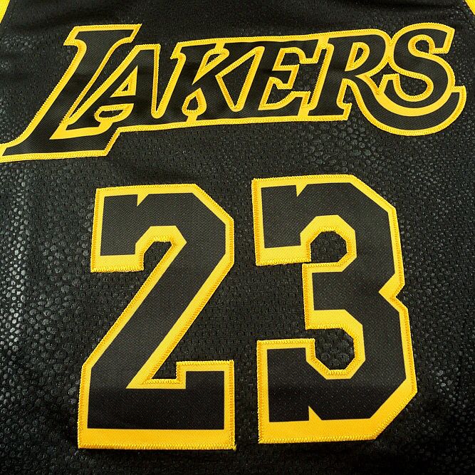 Regata NBA Los Angeles Lakers - LeBron James #23 Black