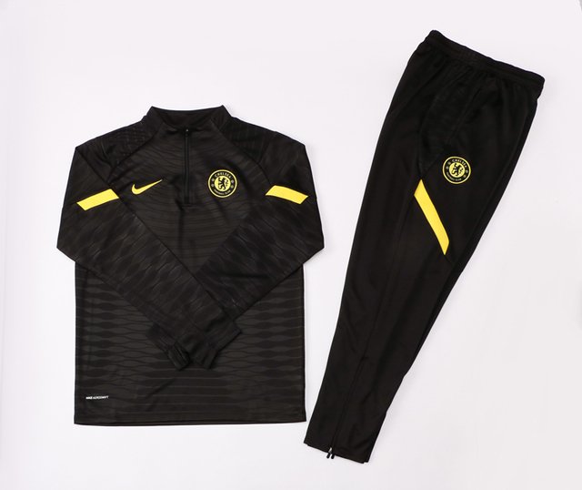 Conjunto Chelsea Preto - Treino - 2021/22