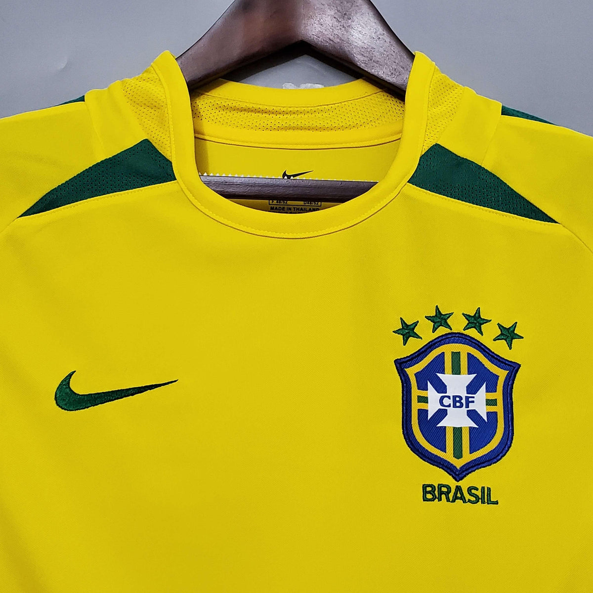 Camisa Retrô Seleção Brasil 2002/02 Home - ResPeita Sports 