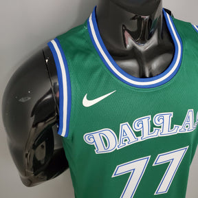 Regata NBA Dallas Mavericks - Doncic #77 Lone Ranger Retro Green