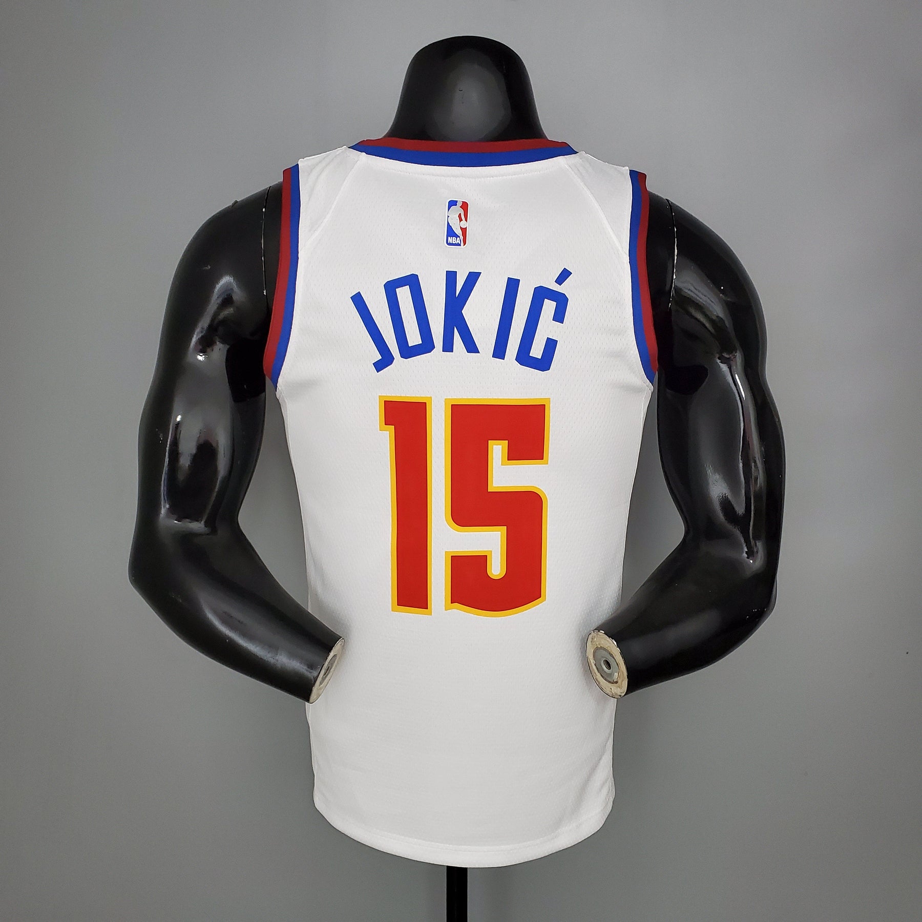 Regata NBA Denver Nuggets - Jokic #15 Bonus Edition White