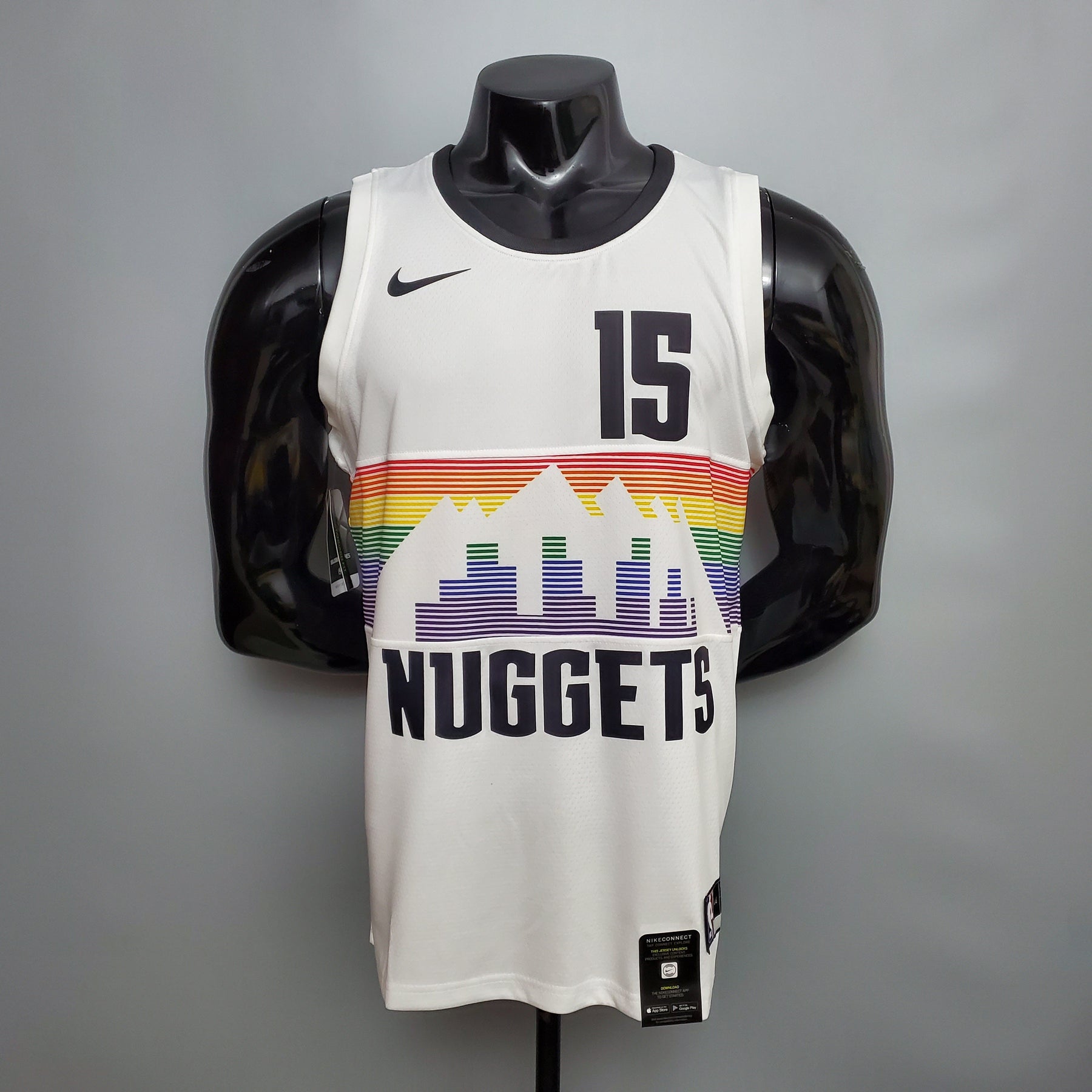 Regata NBA Denver Nuggets - Jokic #15 City Edition White