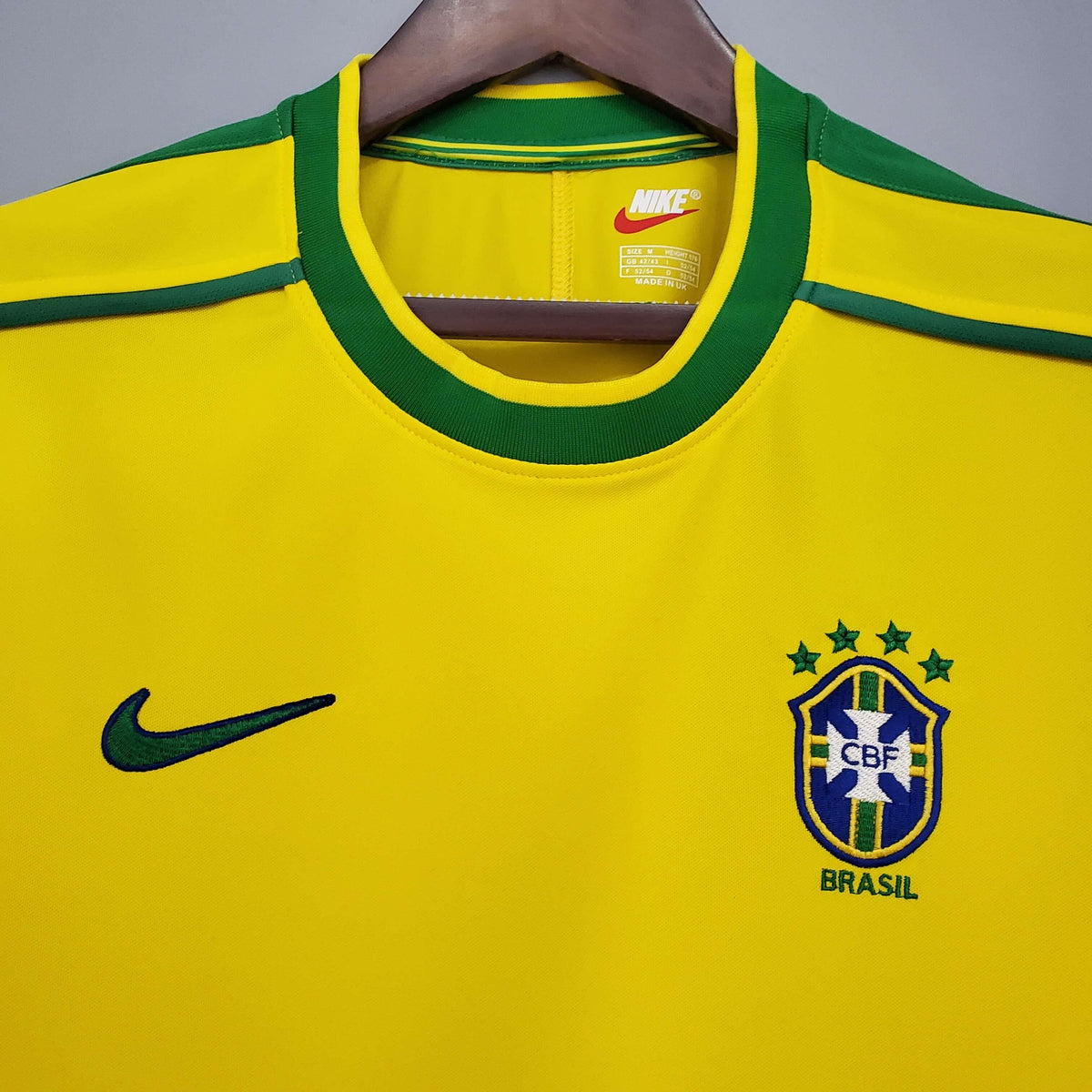 Camisa Retrô Seleção Brasil 1998/98 Home - ResPeita Sports 