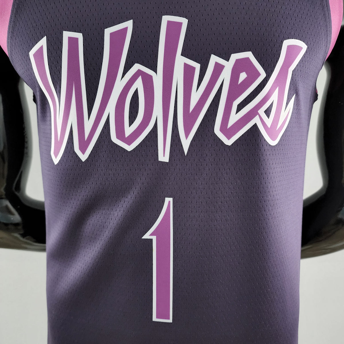 Regata NBA Minnesota Timberwolves - Edwards #1 Black and Purple