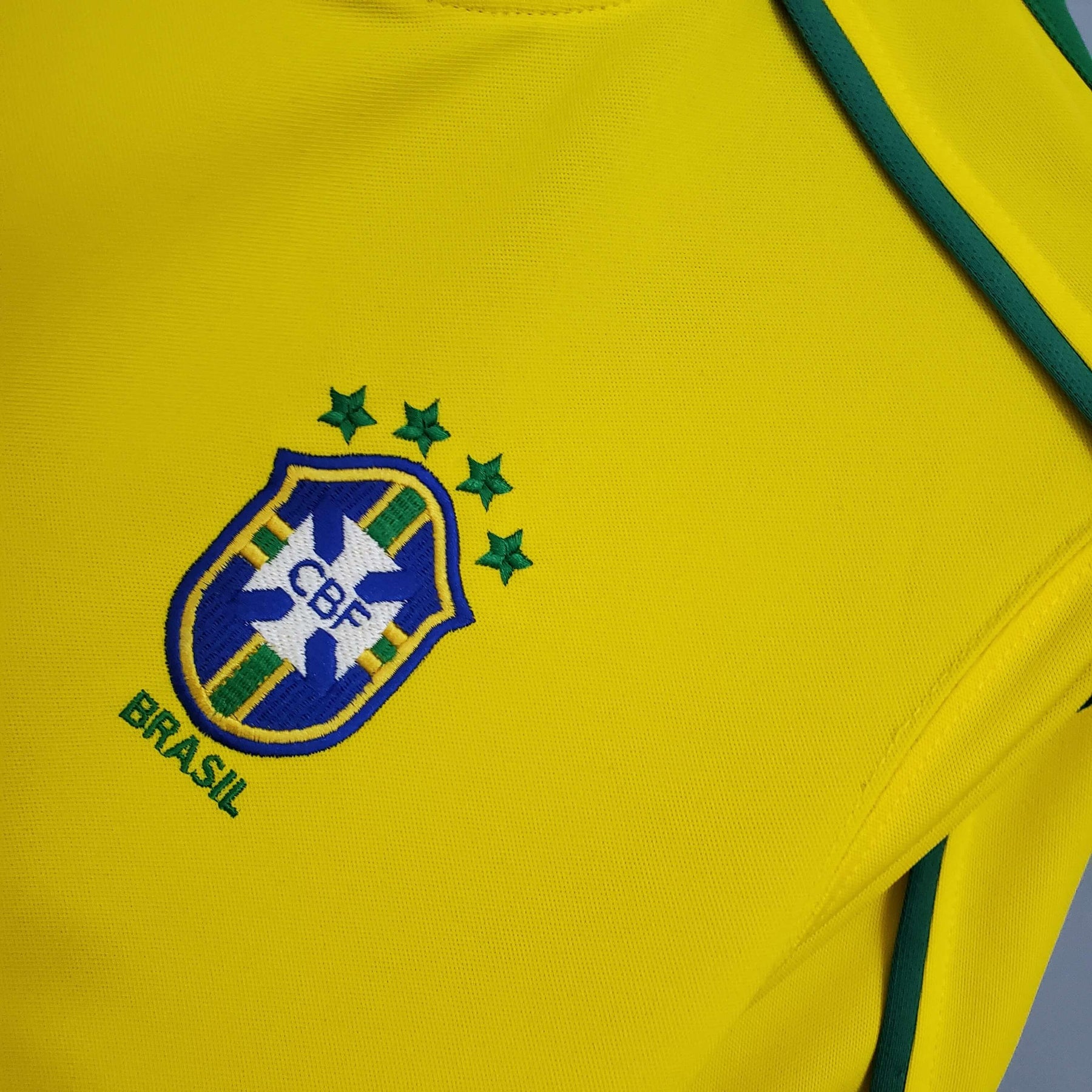 Camisa Retrô Seleção Brasil 1998/98 Home - ResPeita Sports 