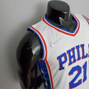 Regata NBA Philadelphia 76ers - Joel Embiid #21 White